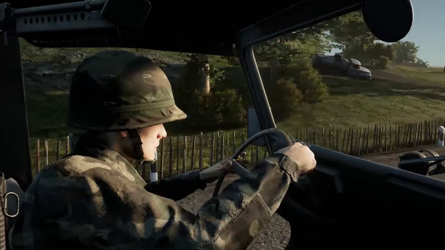 Im neuen Trailer zum Taktik-Shooter 83 wird eine Panzerkolonne aus dem Hinterhalt angegriffen