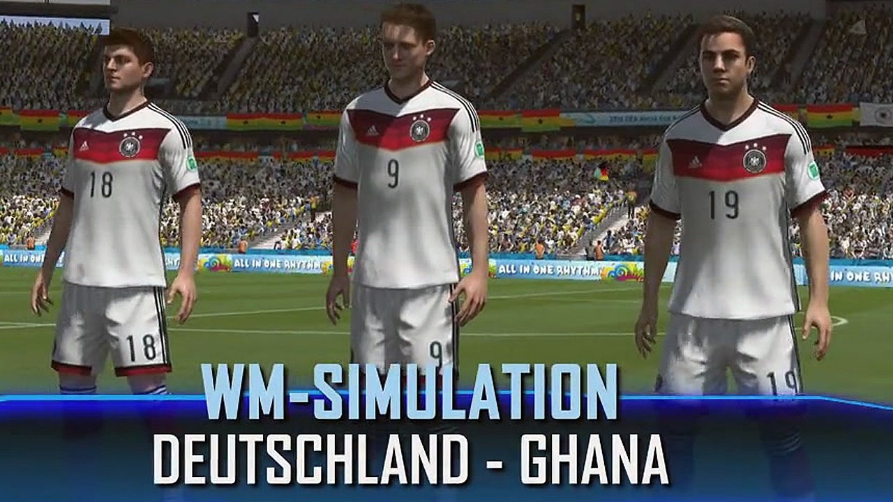 WM 2014 - Simulation - Deutschland gegen Ghana
