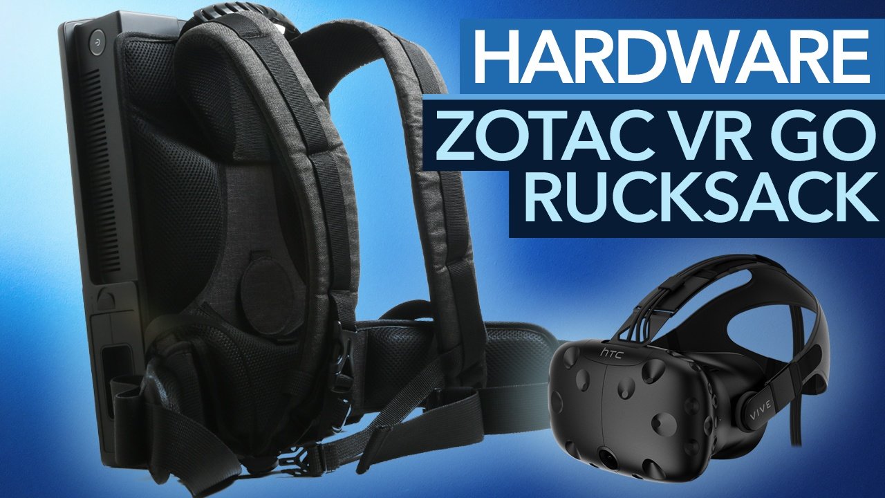 Zotac VR GO-Rucksack - Tragbarer Mini-PC mit GTX 1070 und Akkus für VR-Gaming