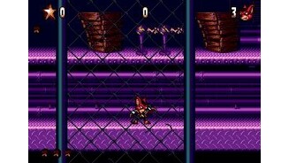 This level looks differently in Genesis version. Note the purple backgrounds