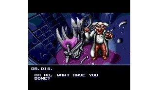 The maniacal Dr. Dis cannot calm down