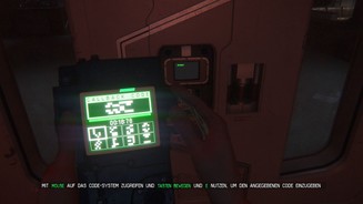 Alien: Isolation - PC-Screenshots aus der Test-VersionTürcodes knacken wir mit dem Decoder in einem leichten Minispiel.
