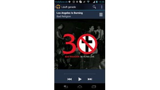 Android auf dem Razr i - Musik aktiv