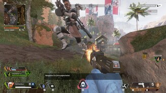 Apex LegendsWallruns wie in Titanfall gibt es zwar nicht, in Apex kann man aber trotzdem ziemlich flink wegspringen oder -rutschen.