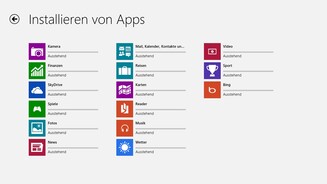 Apps unter Windows 8 RT