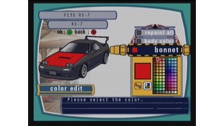 You can give any part of your car the paint job you want. Note the rims and the spoiler I changed.