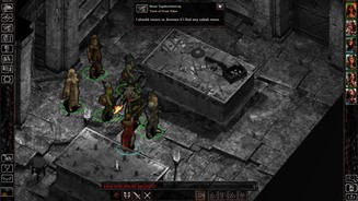 Baldurs Gate: Enhanced Edition - Siege of DragonspearDie neuen Grafikverbesserungen sehen schlimmer aus, je weiter man heran zoomt: Cartoon-Charaktere mit verwaschenen Texturen.