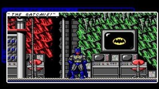 Batman: The Caped Crusader (1988, C64)Ebenfalls von Ocean Software gepublished erscheint 1988 mit Batman: The Caped Crusader das erste Spiel, in dem man mit Batman auch wirklich kämpfen kann. Seine Aufgabe: dem Joker und dem Pinguin das Handwerk legen. In welcher Reihenfolge man das erledigen will, ist dem Spieler überlassen. Batman bewegt sich in einer 2D-Seitenansicht durch die Level, schlägt, tritt, wirft Batarangs und löst rudimentäre Rätsel, um sich zu den Superschurken vorzukämpfen. Damals können vor allem Grafik und Animationen überzeugen – das Spiel erscheint unter anderem auf dem C64 und unter MS DOS.