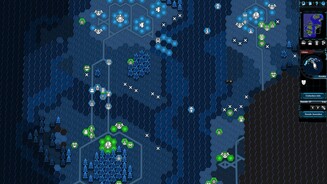 Battle Worlds: KronosIn dieser Mission müssen wir mehre Inseln besetzen – da hilft die flüssig rausgezoomte Karte.