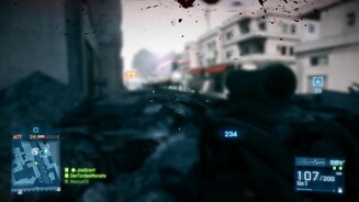 Battlefield 3Je länger wir unter dem Sperrfeuer eines MGs liegen, desto stärker wird unser Tunnelblick.