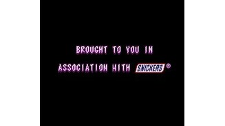The European version of the game was sponsored by Snickers ...