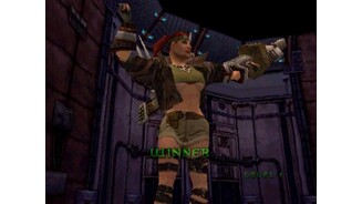 Sabotage Wins...but only on the Playstation, as Nintendo made her wear more clothing.
