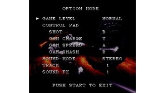 Options menu.