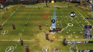 Blood Bowl 2Die Chancen, dass unsere Aktionen gelingen, werden jetzt in farbigen Prozentwerten angegeben.