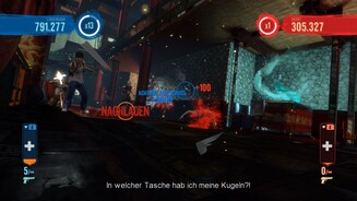 Blue EstateBeim Koop-Modus steuert jeder Spieler sein eigenes Fadenkreuz. Die Übersicht bleibt trotzdem erhalten.