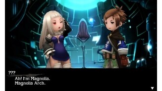 Bravely Second End LayerDie zahlreichen Dialoge (deutsche Texte möglich) wurden hervorragend vertont. Neben einer englischen gibt es auch eine japanische Sprachausgabe.