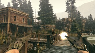 Call of Juarez: Bound in Blood - MultiplayerAuf der Karte Stinking Springs wandeln Sie auf den Spuren von Billy the Kid und Pat Garret.