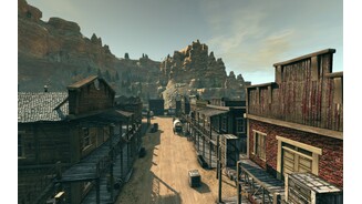 Call of Juarez: Bound in Blood - Multiplayer Die Karte Nogales von oben: So werden Sie diese Karte zwar nie im Spiel sehen, aber erst aus dieser Perspektive fallen die vielen Versteck- und Deckungsmöglichkeiten auf.