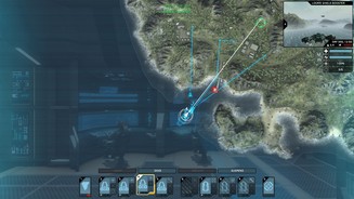 Carrier Command: Gaea MissionAngriff auf eine feindliche Insel: Die Einheiten bekommen ihre Ziele zugewiesen.