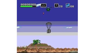 They are shooting at me from beyond the palm trees