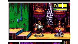 Fighting strange things in a strange room