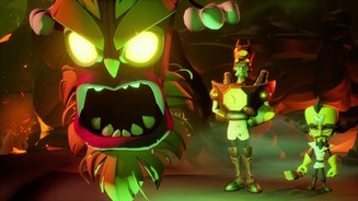 In Crash Bandicoot 4: It’s About Time schenkt die magische Tanzmaske Uka Uka den Bösewichten Cortex und N. Trophy die Freiheit.