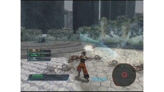 Sho dealing Muton death with his sword.