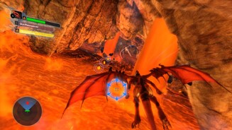 Crimson DragonSteuern wir unseren Drachen perfekt durch alle gelben Orbs im Level, können wir eine bessere Wertung erwarten.