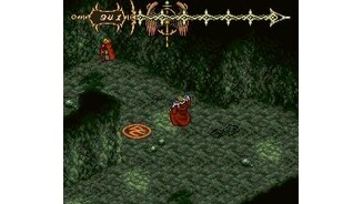 In a cave with strange signs