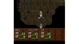 Battle. The girl has made a move towards the slimes, and her AP was cut more than in half