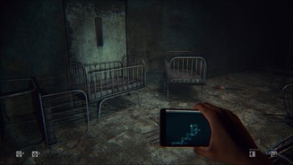 Eines der neusten Spiele mit PhysX-Unterstützung ist das Horrorspiel Daylight. Die hier zu sehende Szene stammt aus der Version mit deaktivierten PhysX-Effekten - nur mit dem Smartphone bewaffnet irren wir durch eine verlassene Psychatrie.
