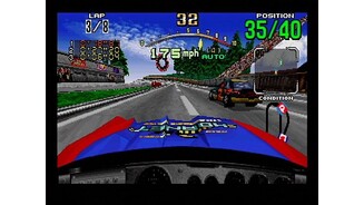 The view from inside the car