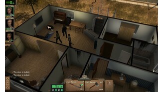 Dead State - Screenshots aus der Early-Access-VersionDieses Haus hat ein Plünderer schon ausgeräumt. Wir hauen ihn um und schnappen uns seine Tasche. Er musste ja unbedingt auf uns schießen.