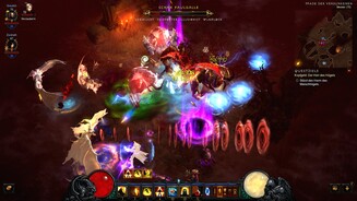Diablo 3 Reaper of SoulsIn den Blutmarschen legen wir uns mit der ganzen Sumpfling-Familie an: Zwerge, Hauer, Jäger, Fledermäuse.
