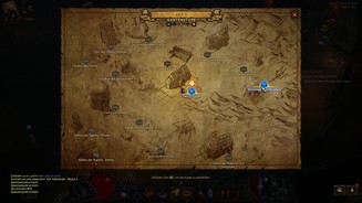 Diablo 3Hübsch und praktisch: Die neue Karte verzeichnet alle entdeckten Wegpunkte und wir können uns sogar teleportieren, wenn grad keiner in der Nähe ist.