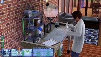 Die Sims 3: LebensfreudeAm neuen Chemietisch können wir nicht nur die Logik steigern, sondern auch Tränke mit positiven oder negativen Eigenschaften brauen.