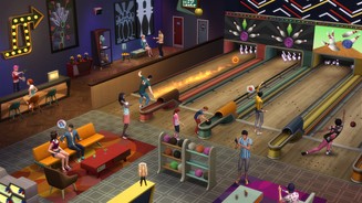 Die Sims 4 Screenshots aus der Mini-Erweiterung »Bowling-Abend-Accessoires-Pack«