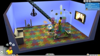 Die Sims 4Super für unseren Nerd Horst Greulich: ein Spielzimmer im Keller.