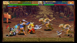 Dungeons + Dragons: Chronicles of MystaraIm Koop mit bis zu vier Spielern kombinieren wir die Spezialfähigkeiten der Charaktere und halten uns gegenseitig den Rücken frei.