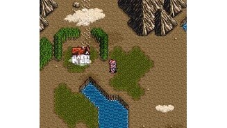 World map, near a town