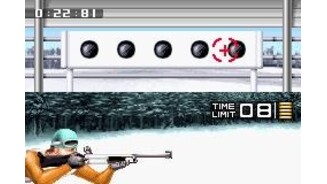 The other part of the Biathlon is the shooting range.