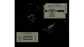 Choosing a weapon during VR battle