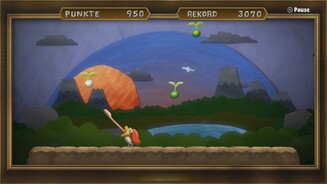 Game + WarioMit dem kleinen Vogel Pyoro müsst ihr euch so viele Bohnen wie möglich schnappen. Verpasst ihr eine davon, wird die Plattform, auf der ihr euch bewegen könnt, immer kleiner.