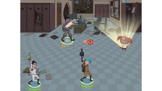 GhostbustersWird der letzte Geist in die Falle gesogen, führen unsere Geisterjäger einen Siegestanz auf.