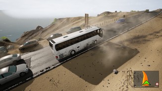 Tourist Bus SimulatorFuerteventura gilt als die Wüsteninsel der Kanaren. Bei Überlandfahrten geht es deshalb auch mal staubig zu.