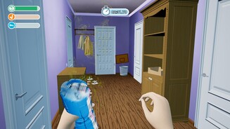 Am Ende des Flurs steht ein Mülleimer. Windeln hineinzuwerfen spart Zeit und gibt Bonuspunkte.