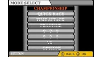 Main menu with available and locked options.