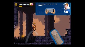 He-Man: The Most Powerful Game in the UniverseIm ersten Level erklärt die Zauberin im Tutorial die grundlegende Steuerung.