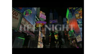 The title screen slowly appears on the background of Tokyo...