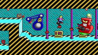 Commander Keen-Reihe (19901991) Von 1990-1991 kommen die Side-Scrolling-Platform-Spiele der Commander Keen-Reihe für den PC auf den Markt. Der Spieler schlüpft in die Rolle des Jungen Billy Blaze alias Commander Keen, der mit einem selbstgebauten Raumschiff die Erde gegen Aliens verteidigt – Billy ist der Enkel des Wolfenstein-Helden. Mit verschiedenen Hilfsmitteln wie einem Hüpfstab oder Laserwaffen kommt Commander Keen mehr oder weniger heil durch die Levels – wenn er einen Feind berührt, verliert er sofort ein Leben. Neben den spielerischen Aspekten sind die Spiele um Commander Keen auch für ihren Humor mit vielen Anspielungen auf die Popkultur der Zeit bekannt. 2001 wird das Spiel für den Game Boy Color neu aufgelegt, 2007 erscheint es auch auf Steam.